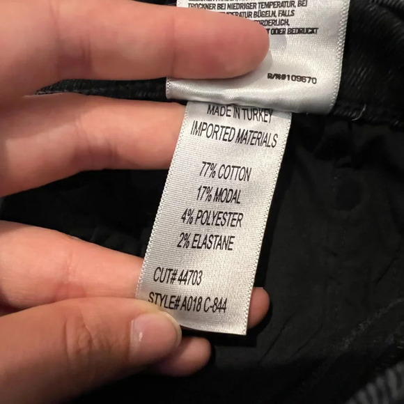 AGOLDE Sophie Crop Classic Distressed Ankle Mid Rise Skinny Jeans Women's 29 - Picture 9 of 9